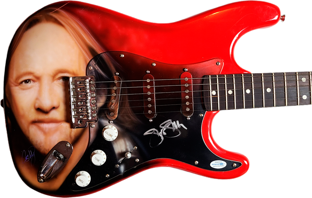 Stephen Stills Signed Hand Airbrushed Painting Guitar UACC AFTAL