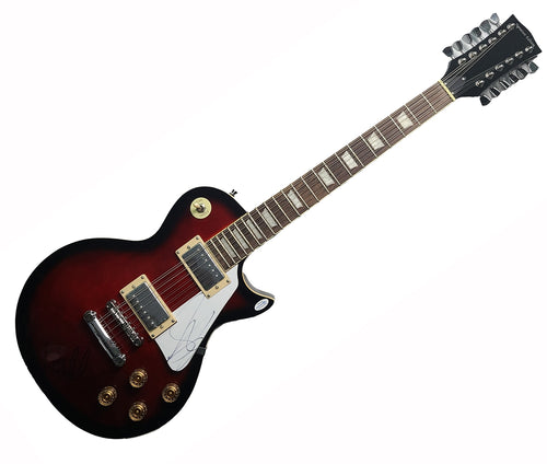 Aerosmith Steven Tyler Brad Whitford Autographed 12-String Guitar