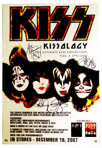 KISS Full Band Autographed  24x36 Poster Photo
