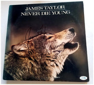 James Taylor & Leeland Sklar Autographed Signed Record Album LP