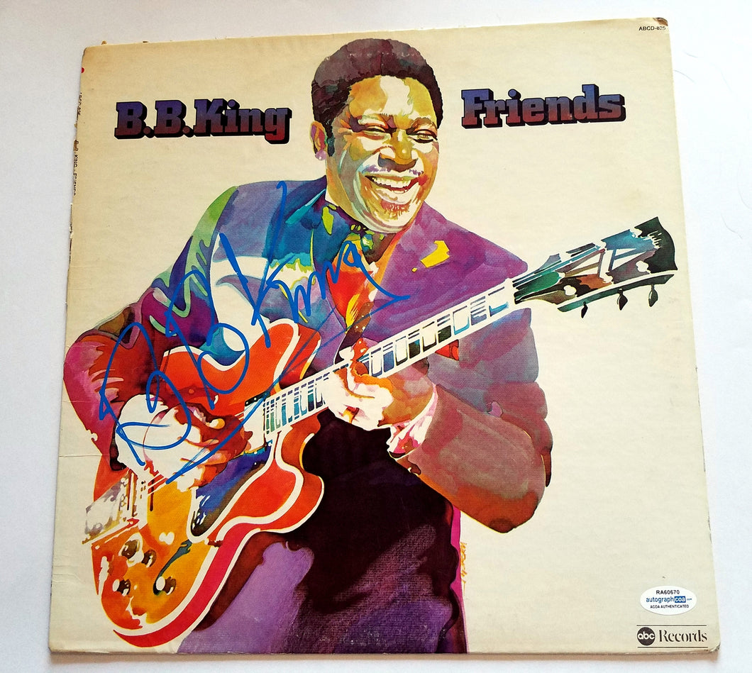 B.B. King Autographed Signed  Album Record LP