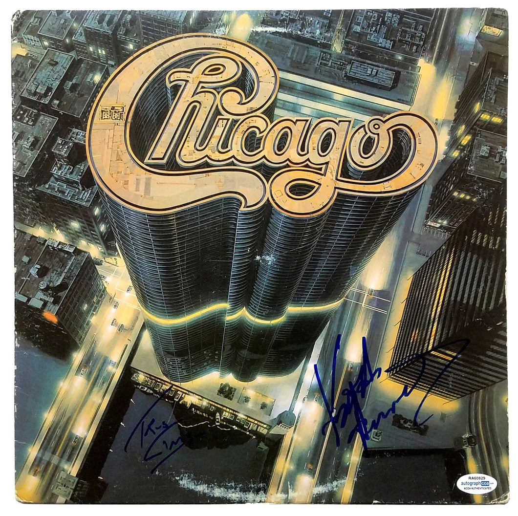 Chicago Autographed X2 Signed Framed Album LP
