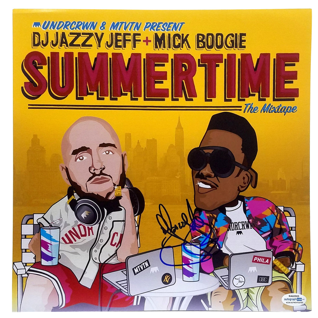 DJ Jazzy Autographed Signed Summertime Mixtape LP Album Flat