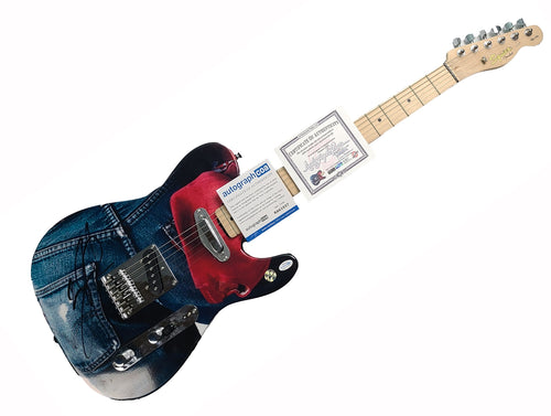 Bruce Springsteen Signed Born In The USA Album Lp Cd Fender Graphics Guitar
