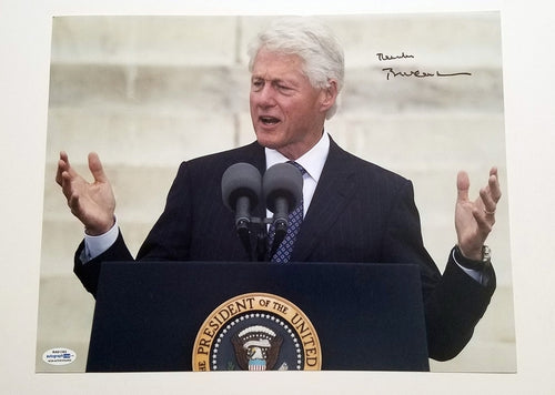 Bill Clinton Autographed Signed 11x14 Photo