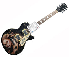Load image into Gallery viewer, Beyonce Autographed Vintage Signature Rare Hand Airbrushed Guitar ACOA
