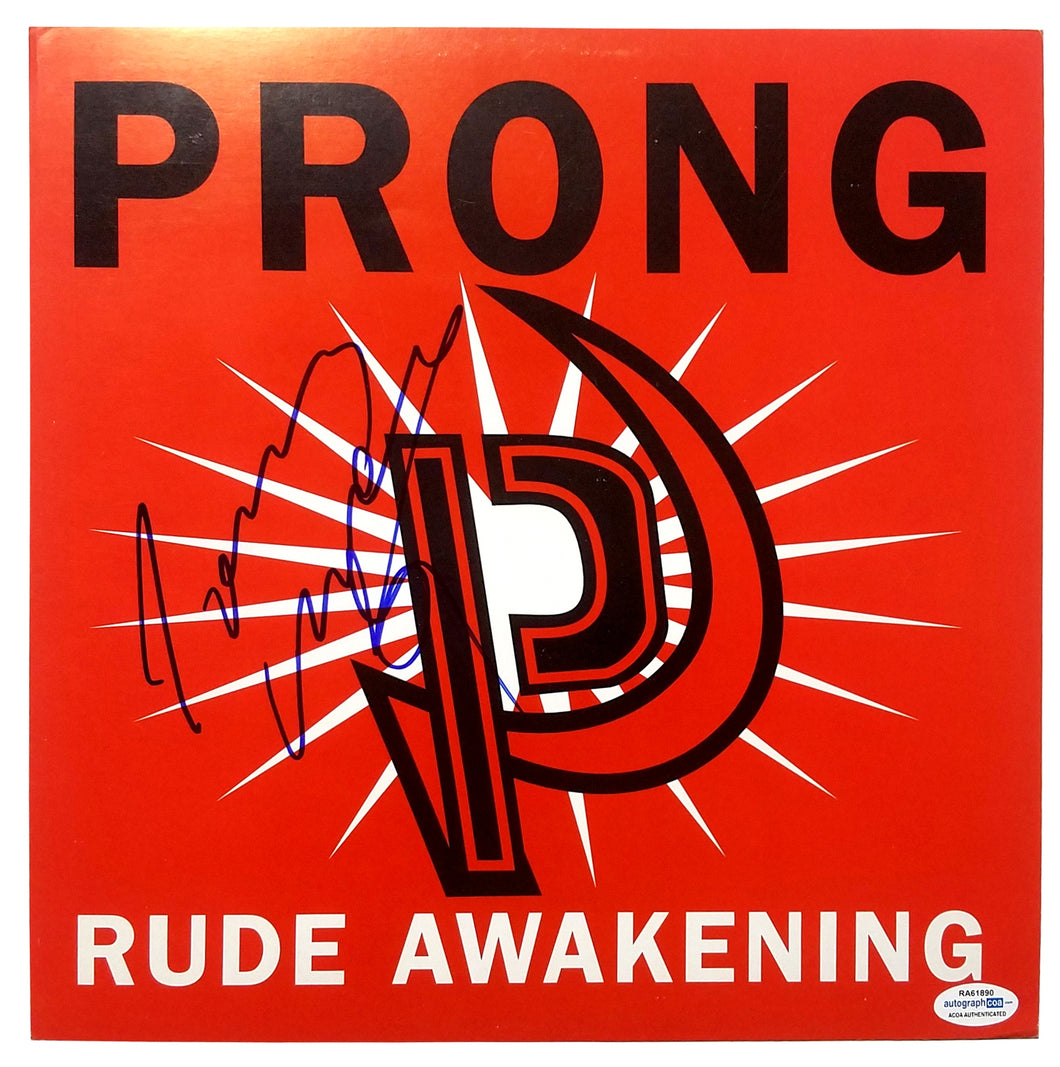 Prong Tommy Victor Signed Rude Awakening Promo Album Flat