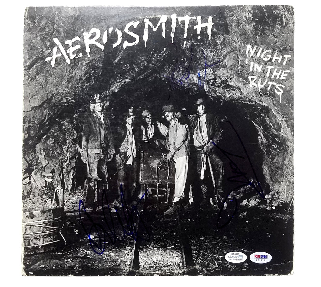 Aerosmith Autographed Signed Night In The Ruts Record Album LP