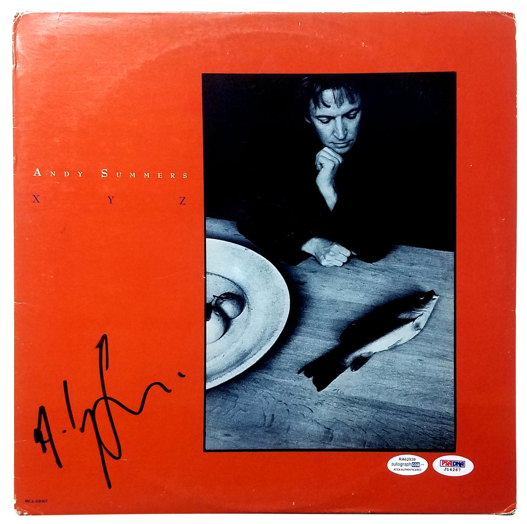 Andy Summers Autographed Signed XYZ Record Album LP The Police