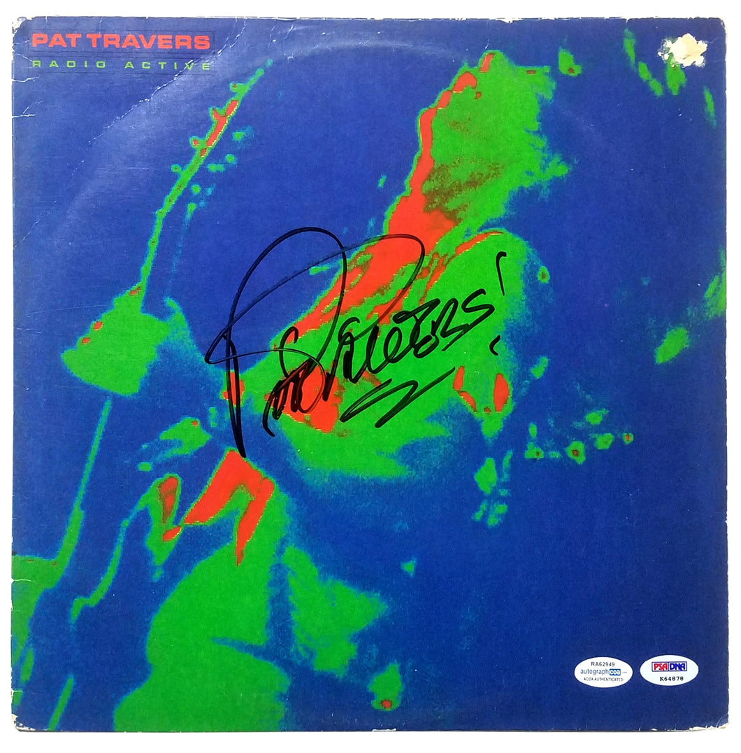 Pat Travers Autographed Signed Record Album LP