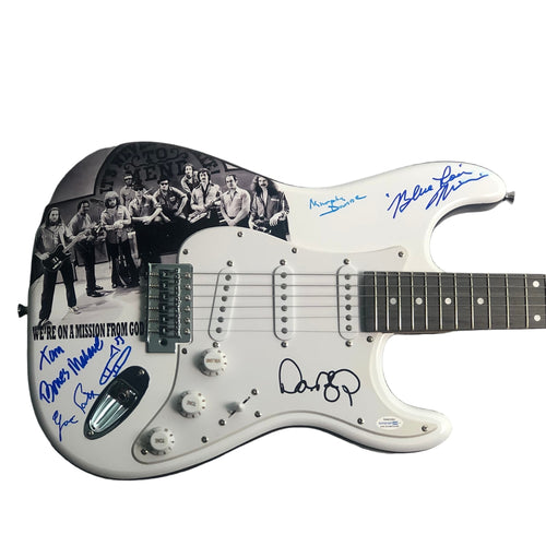 The Blues Brothers Band Autographed 1/1 Custom Graphics Guitar Exact Proof