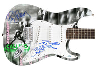 The Clash Autographed Fender 1/1 London Calling Lp Cd Graphics Photo Guitar