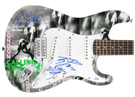 The Clash Autographed Fender 1/1 London Calling Lp Cd Graphics Photo Guitar