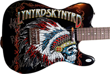 Load image into Gallery viewer, Lynyrd Skynyrd Autographed Signed Custom Graphics Guitar AFTAL UACC
