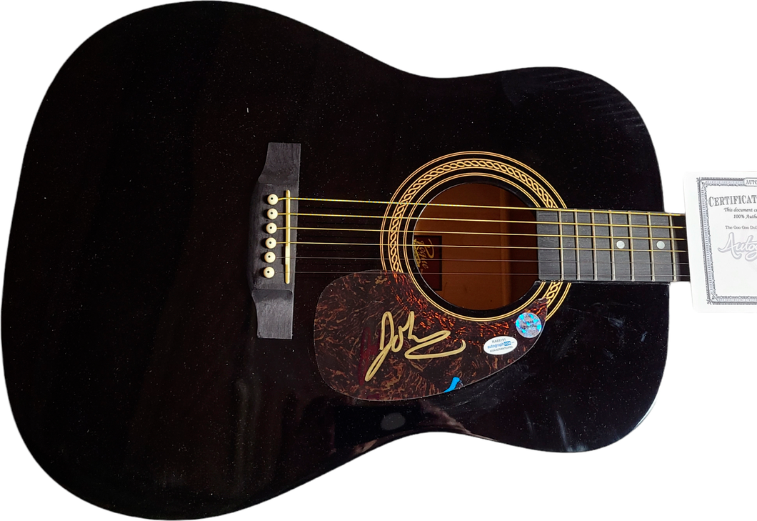 Johnny Rzeznik Goo Goo Dolls Autographed Acoustic Guitar