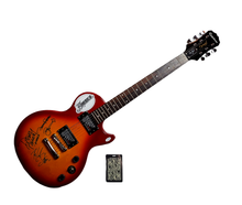 Load image into Gallery viewer, America Autographed Signed Gibson Epiphone Les Paul 100 Guitar
