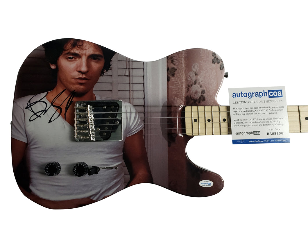 Bruce Springsteen Autographed Signed Custom Graphics Photo Guitar