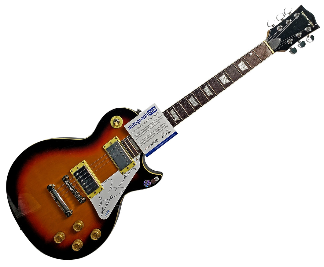 Les Paul Autographed Signed Guitar
