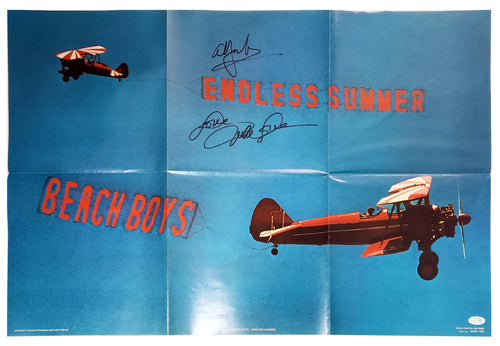 Beach Boys Mike Love Al Jardine Autographed Poster
