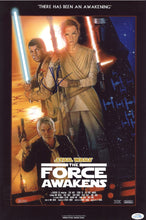 Load image into Gallery viewer, J.J. Abrams Autographed 12x18 Photo Star Wars The Force Awakens Poster
