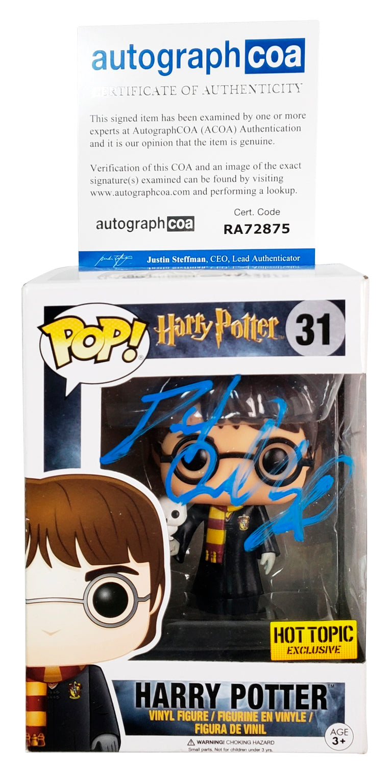 Harry Potter Daniel Radcliffe Autograph Signed Funko Pop #31 Hot Topic