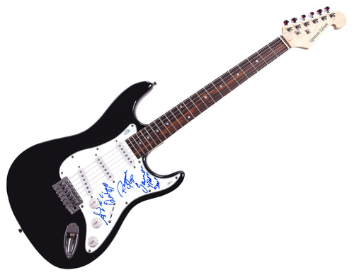 The Four Tops Autographed Signed Guitar