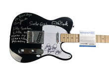 Load image into Gallery viewer, The Beach Boys Autographed Guitar w Surfer Girl Lyrics in Display Case ACOA
