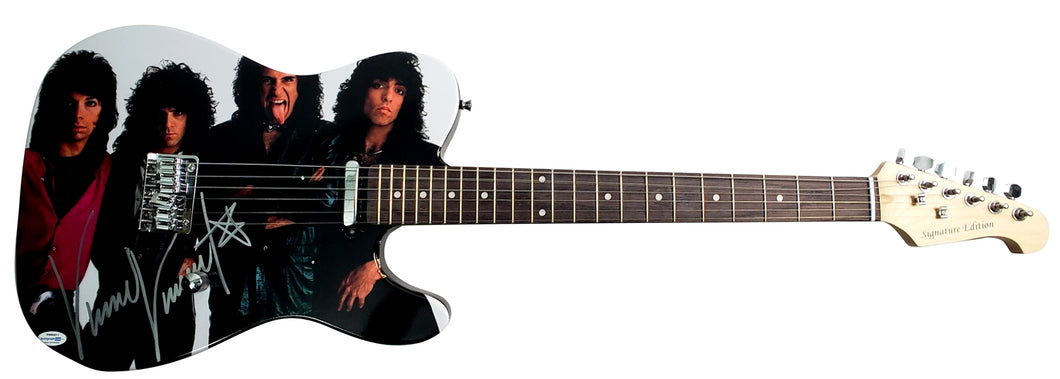 KISS Vinnie Vincent Autographed Signed Custom Graphics Photo Guitar