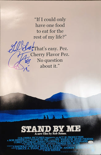 Corey Feldman Signed 24x36 Stand By Me Poster Exact Photo Proof ACOA Witness ITP