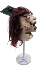 Load image into Gallery viewer, Linda Blair Autographed Signed The Exorcist Mask &amp; Display Stand ACOA Witness
