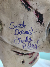Load image into Gallery viewer, Linda Blair Autographed Signed The Exorcist Mask &amp; Custom Display Stand ACOA ITP
