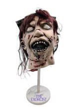 Load image into Gallery viewer, Linda Blair Autographed Signed The Exorcist Mask &amp; Custom Display Stand ACOA ITP
