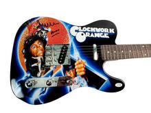 Load image into Gallery viewer, Clockwork Orange Malcolm McDowell Signed Graphics Photo Guitar ACOA Witness ITP
