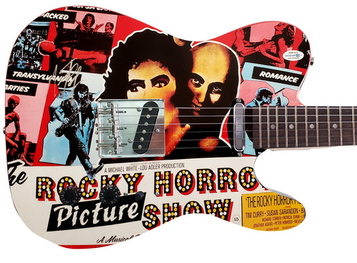 Meat Loaf Signed Rocky Horror Guitar Exact Video Proof