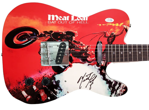 Meat Loaf Signed Bat Out Of Hell Album LP Graphics Guitar Exact Video Proof