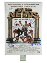 Load image into Gallery viewer, Revenge Of The Nerds Cast Autographed Full Sized Movie Poster Exact Proof
