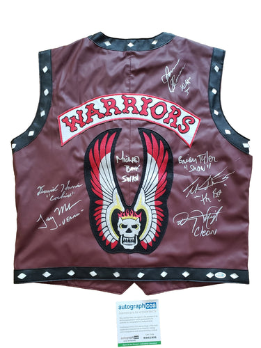 The Warriors Movie Cast Autographed Vest James Remar +6 Exact Photo Proof