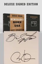 Load image into Gallery viewer, Bruce Sringsteen Barack Obama Autographed Renegades Book
