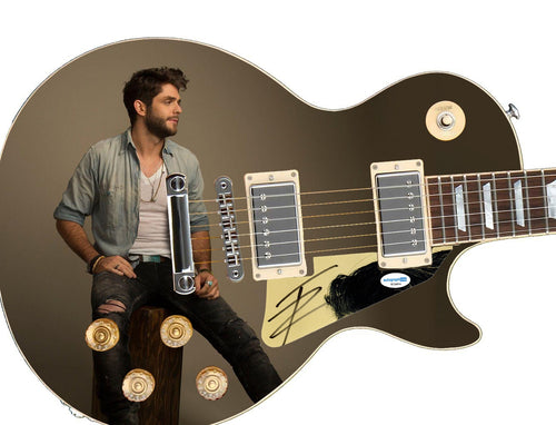 Thomas Rhett Autographed 1/1 Custom Graphics Guitar