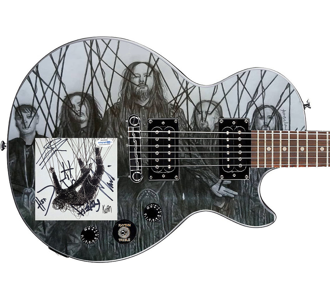 Korn Autographed Gibson Epiphone The Nothing Cd Album Graphics Guitar