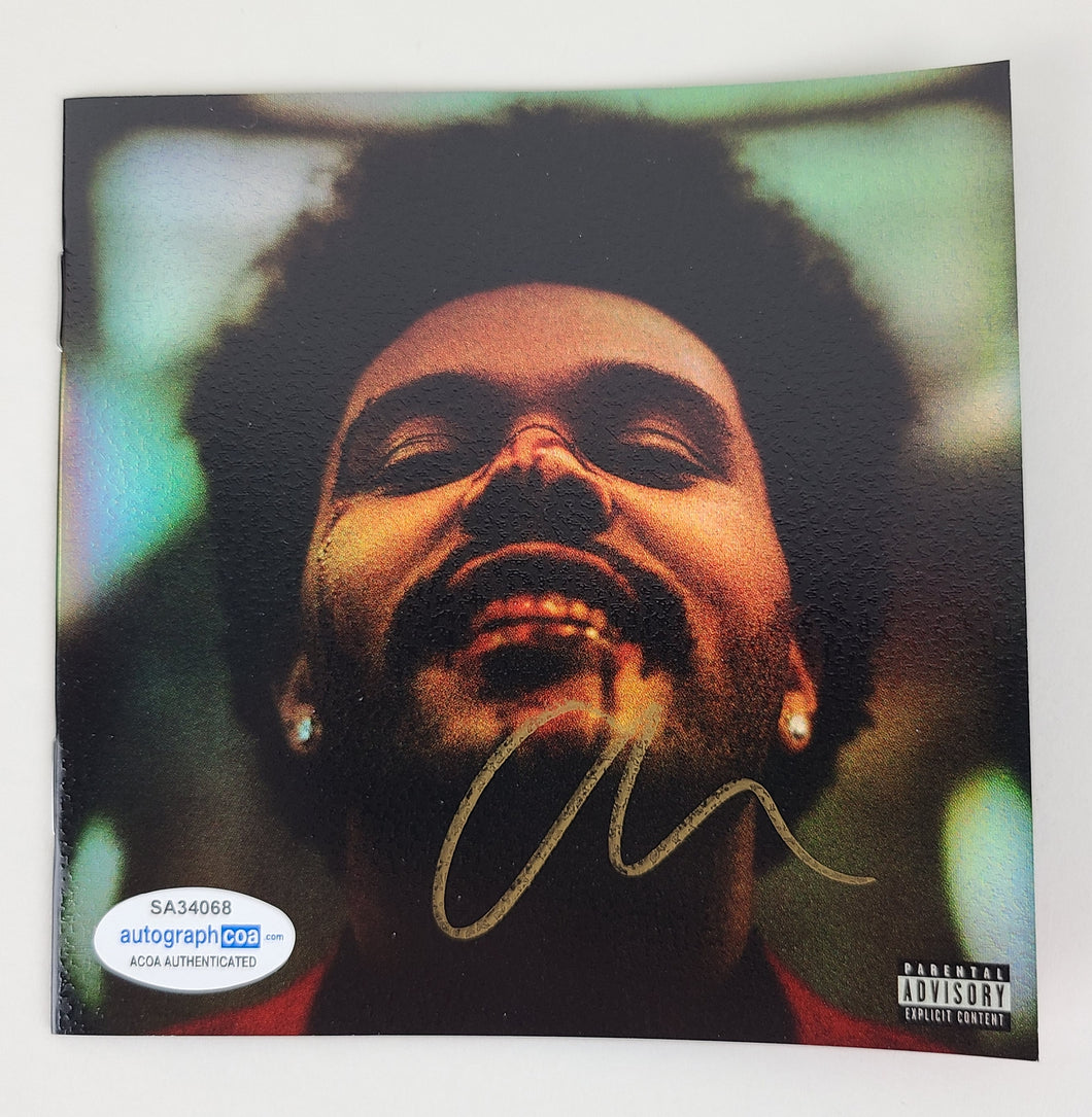 The Weeknd Autographed After Hours Signed CD Cvr LP Album