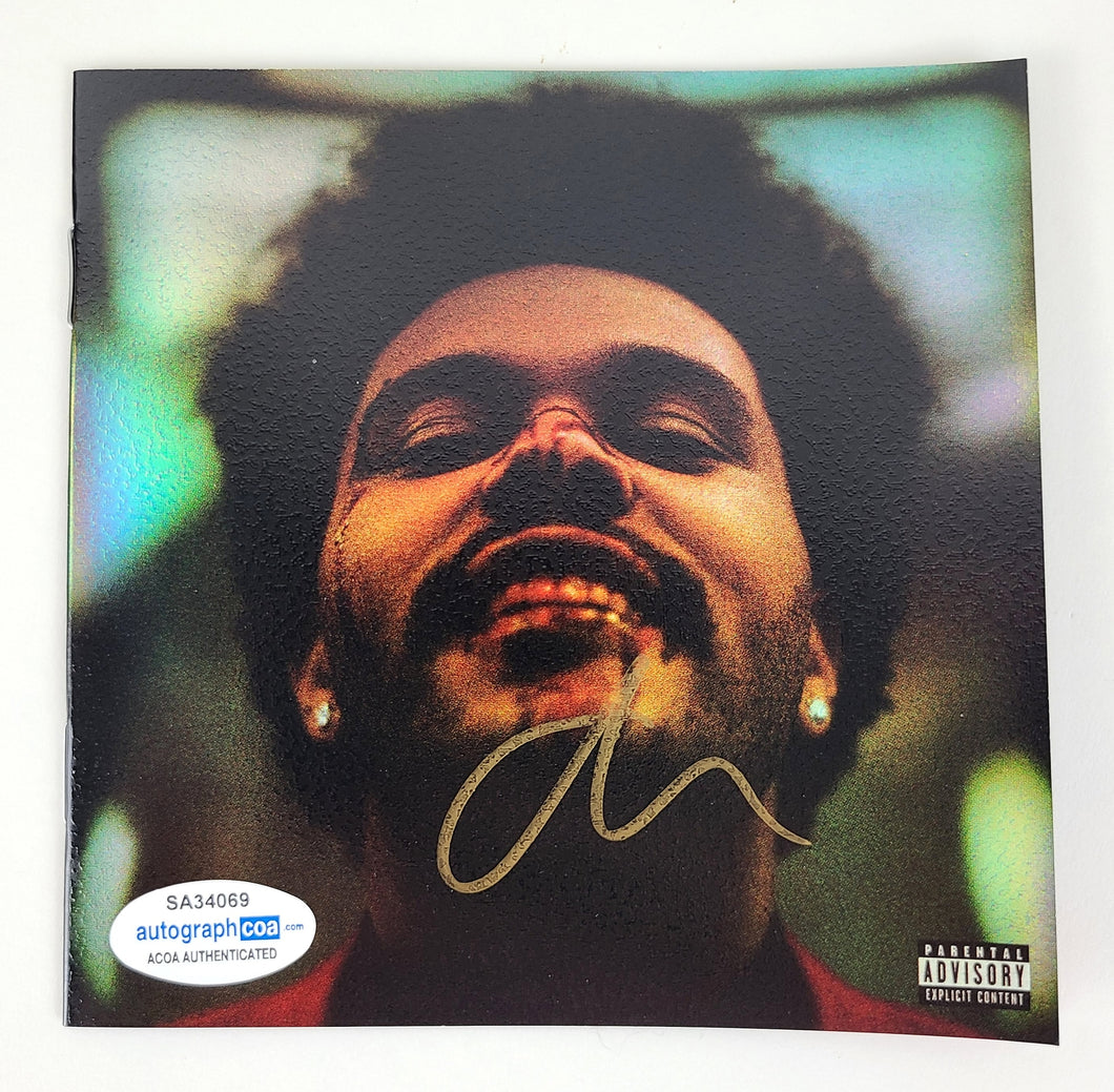 The Weeknd Autographed After Hours Signed CD Cvr LP Album