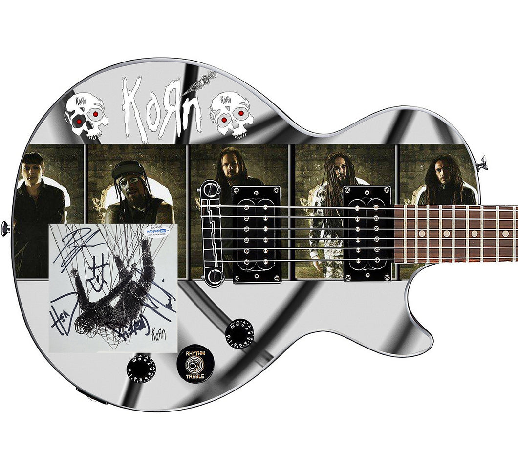 Korn Autographed Gibson Epiphone The Nothing Cd Album Graphics Guitar