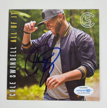 Load image into Gallery viewer, Cole Swindell Autographed All Of It Signed CD Cvr LP Album
