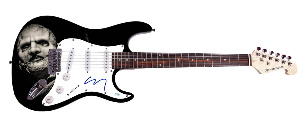 Slipknot Corey Taylor Autographed  Graphics Photo Guitar Exact Video Proof