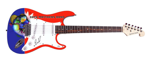 Dave Matthews Band Boyd Tinsley Autographed Graphics Photo Album LP Guitar Crash