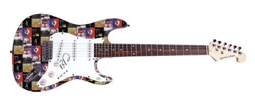 Dave Matthews Band Boyd Tinsley Autographed  Graphics Photo Guitar