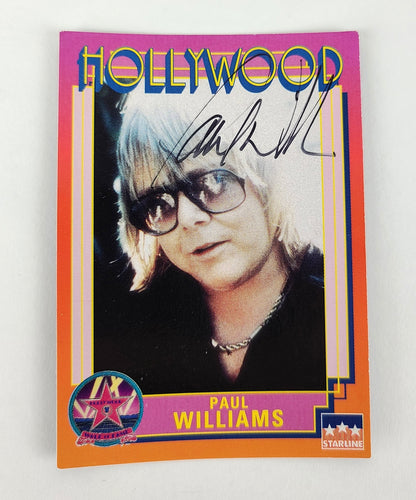 Paul Williams Autographed Starline Hollywood Collectors Trading Card