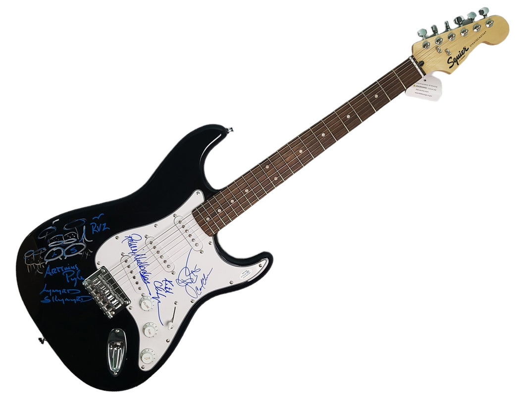 Lynyrd Skynyrd Autographed Guitar w Sketch Exact Proof