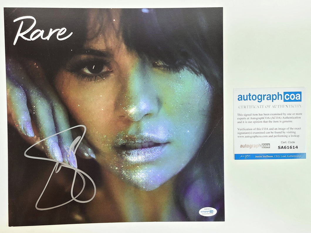 Selena Gomez Autographed Rare Signed LP Album 12x12 Flat